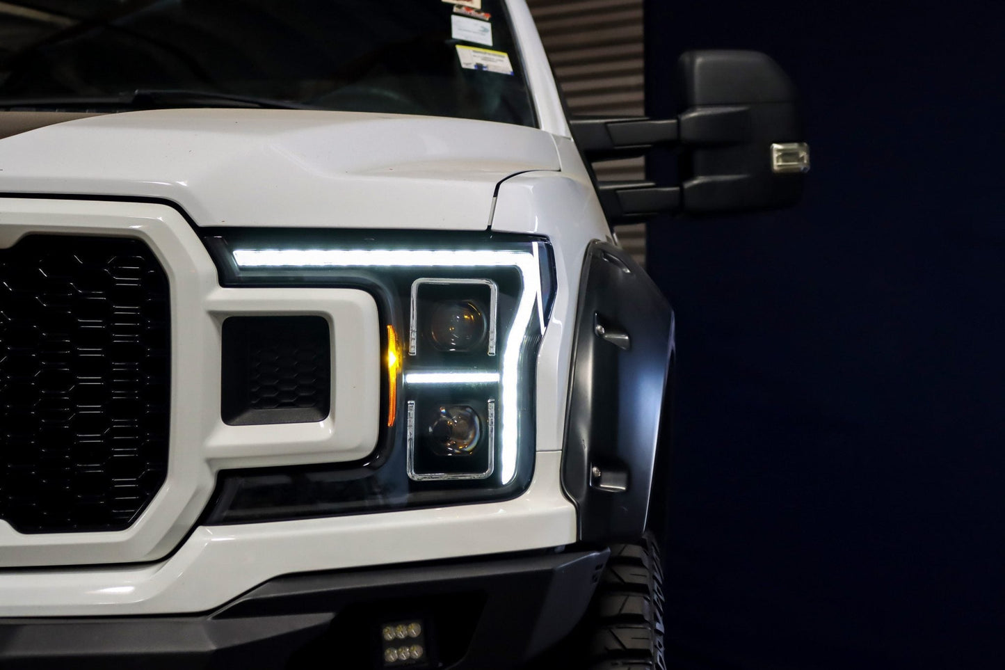 18-20 Ford F150 (MK II 14th Gen Style) LUXX-Series LED Projector Headlights Alpha-Black | AlphaRex