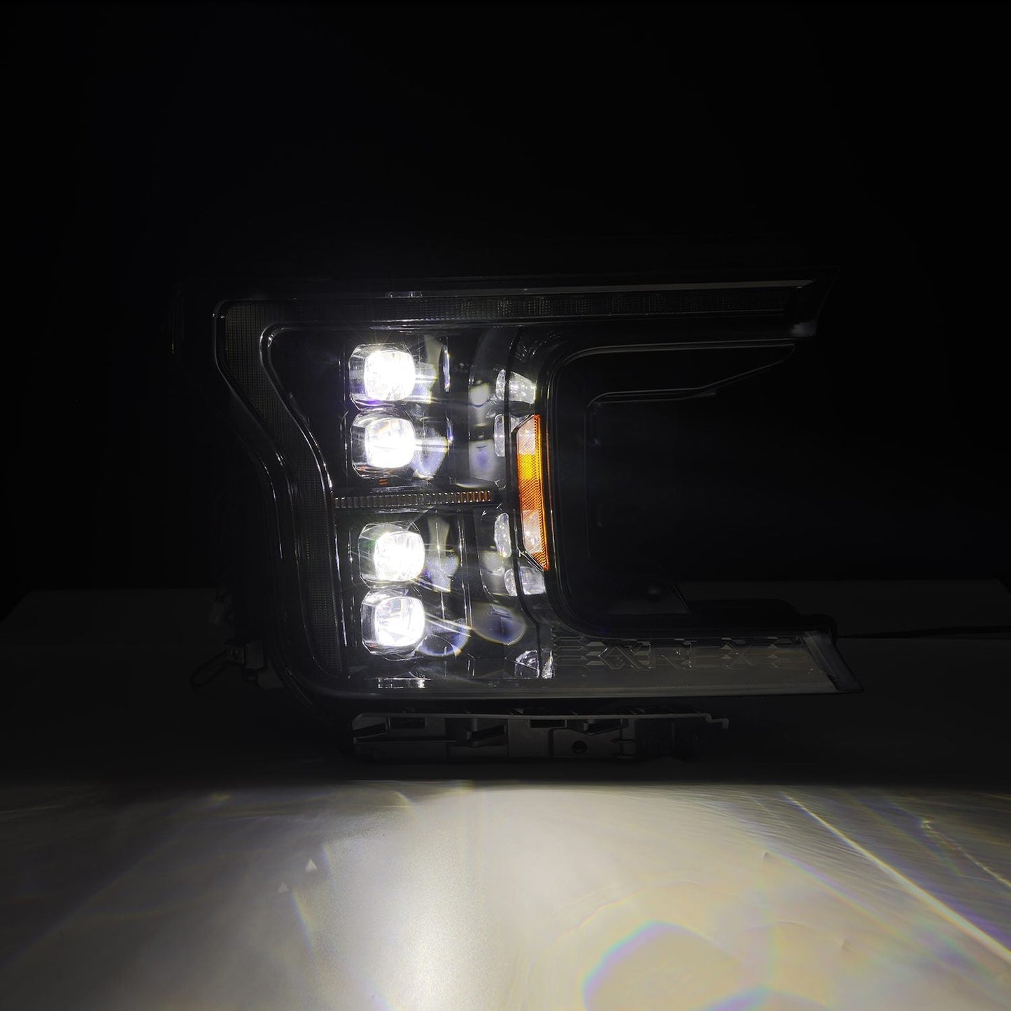18-20 Ford F150 (MK II 14th Gen Style) NOVA-Series LED Projector Headlights Alpha-Black | AlphaRex