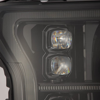18-20 Ford F150 (MK II 14th Gen Style) NOVA-Series LED Projector Headlights Alpha-Black | AlphaRex