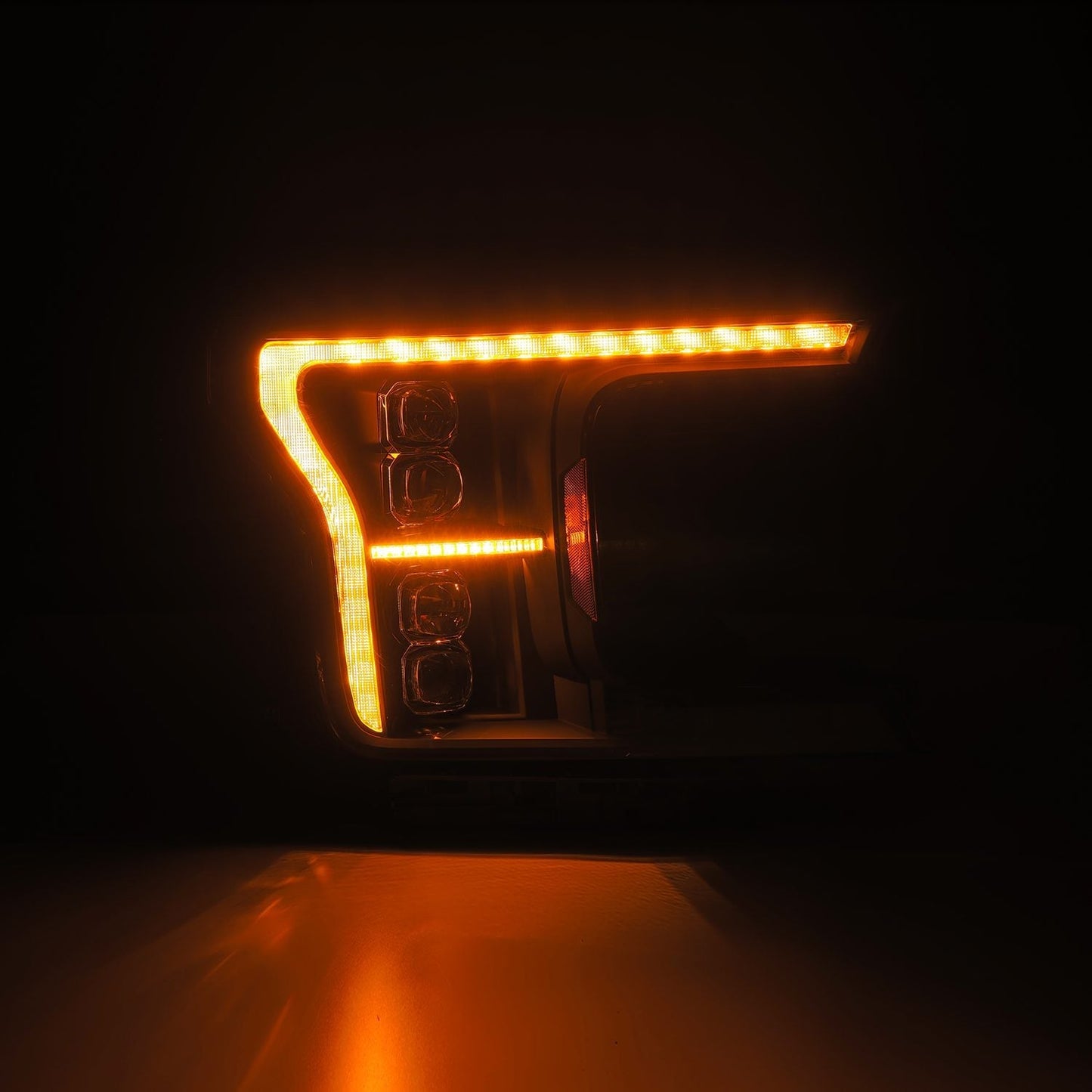 18-20 Ford F150 (MK II 14th Gen Style) NOVA-Series LED Projector Headlights Black | AlphaRex