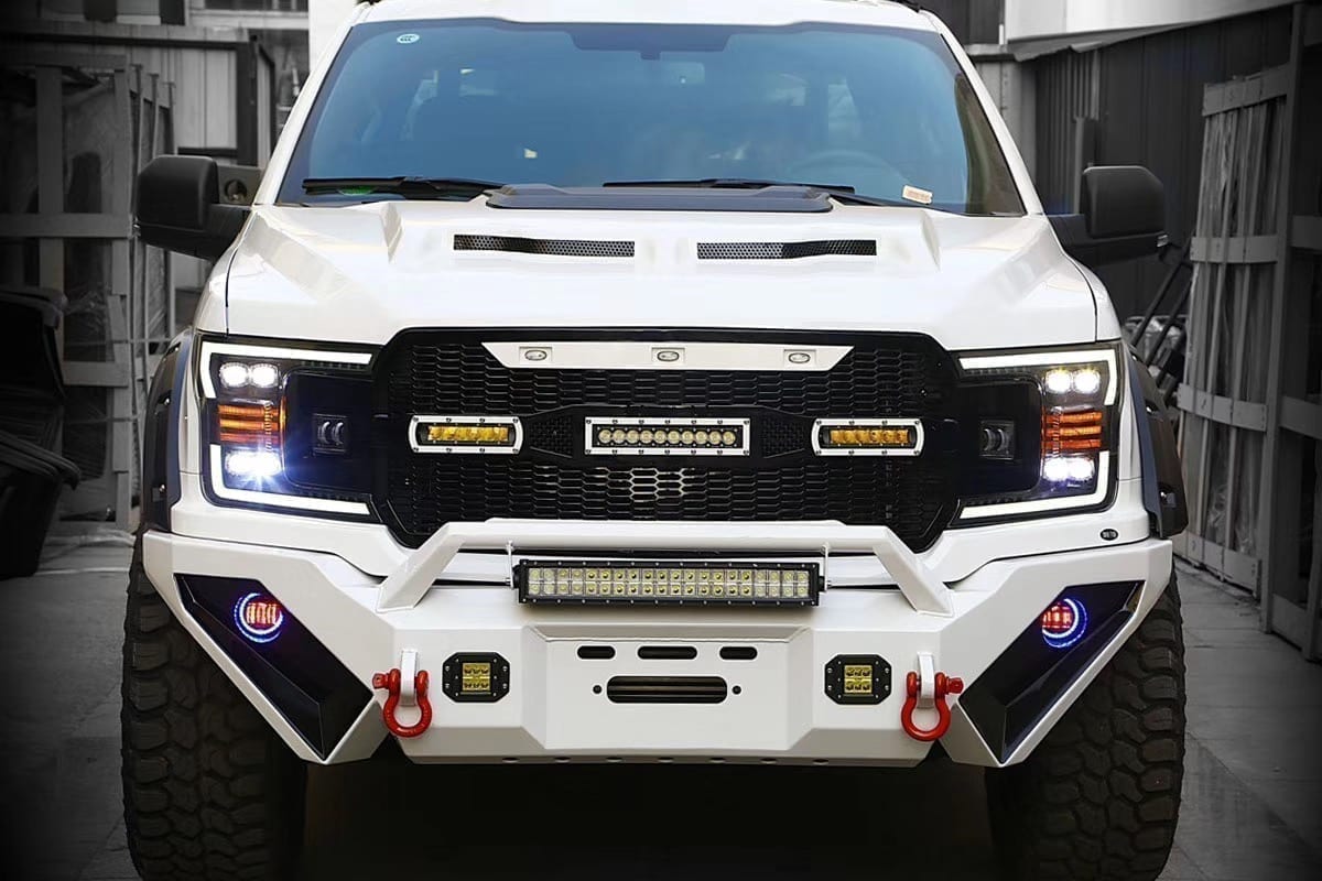 18-20 Ford F150 NOVA-Series LED Projector Headlights Black | AlphaRex