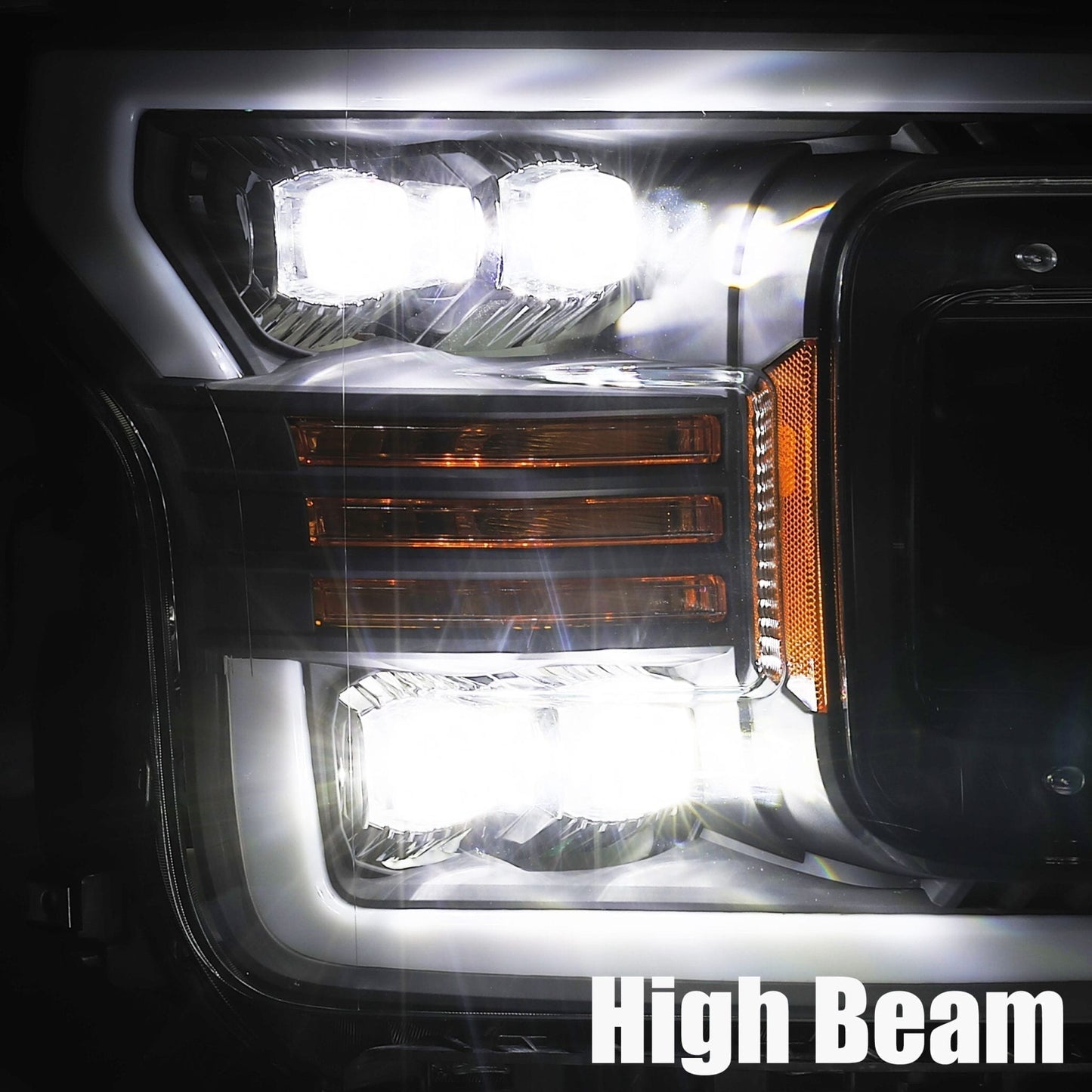 18-20 Ford F150 NOVA-Series LED Projector Headlights Chrome | AlphaRex