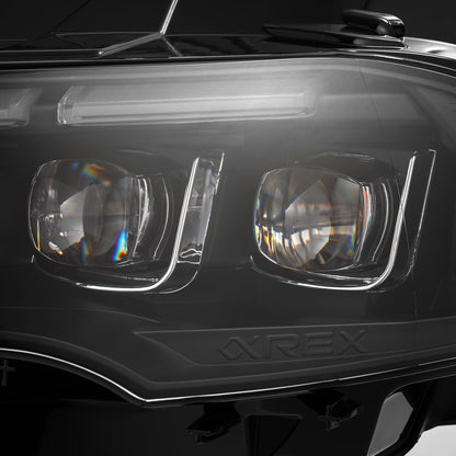 18-23 Ford Mustang MK II NOVA-Series LED Projector Headlights Black | AlphaRex