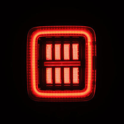 18-25 Jeep Wrangler JL NOVA-Series Prismatic LED Tail Lights Alpha-Black | AlphaRex