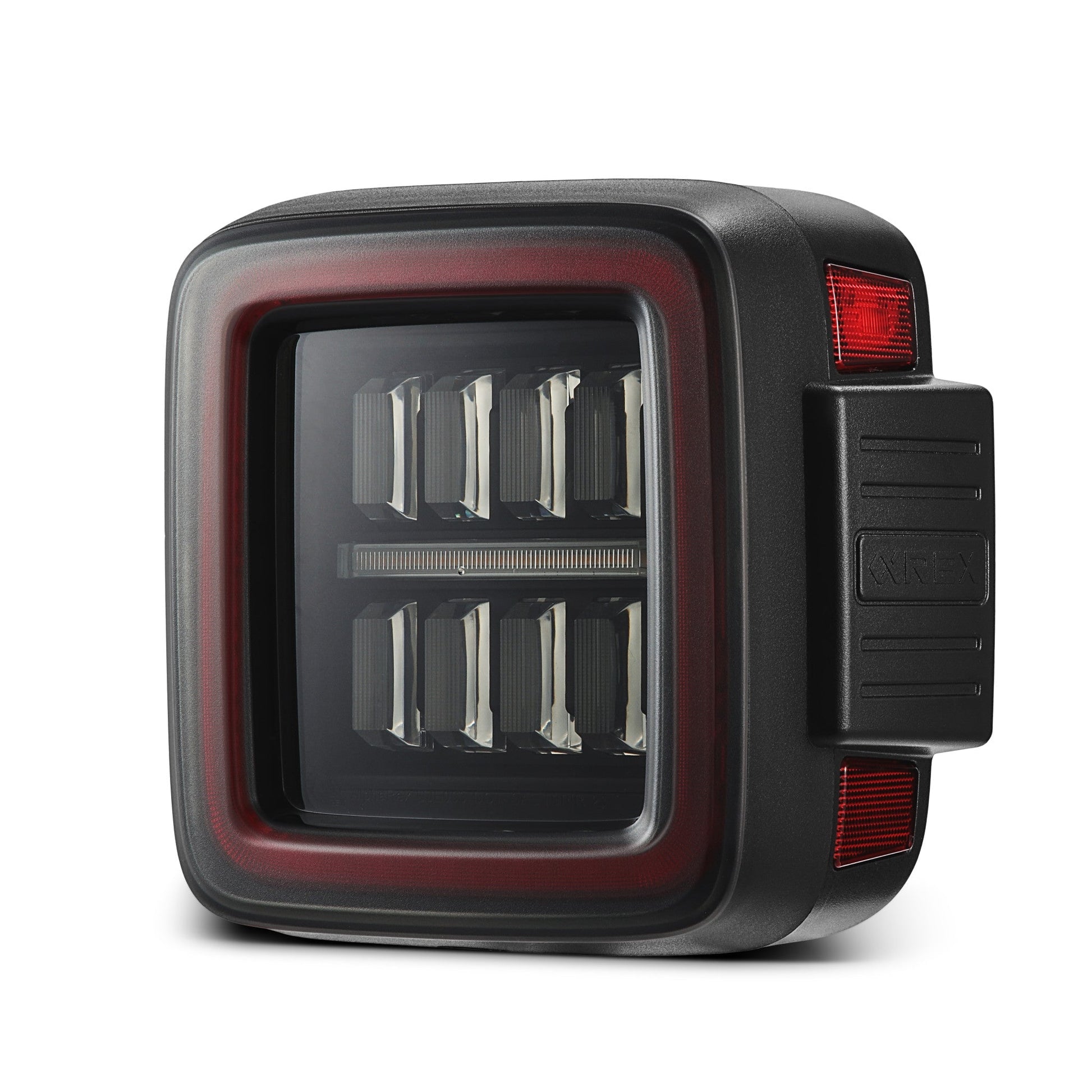 18-25 Jeep Wrangler JL NOVA-Series Prismatic LED Tail Lights Black-Red | AlphaRex