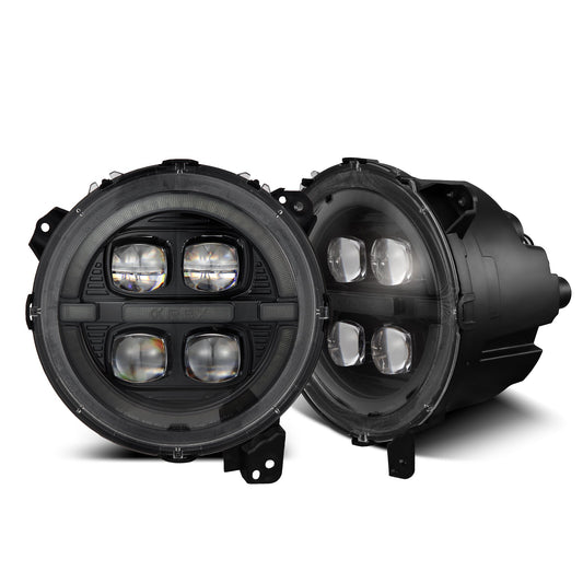 18-25 Jeep Wrangler JL/Gladiator JT NOVA-Series LED Projector Headlights Alpha-black | AlphaRex