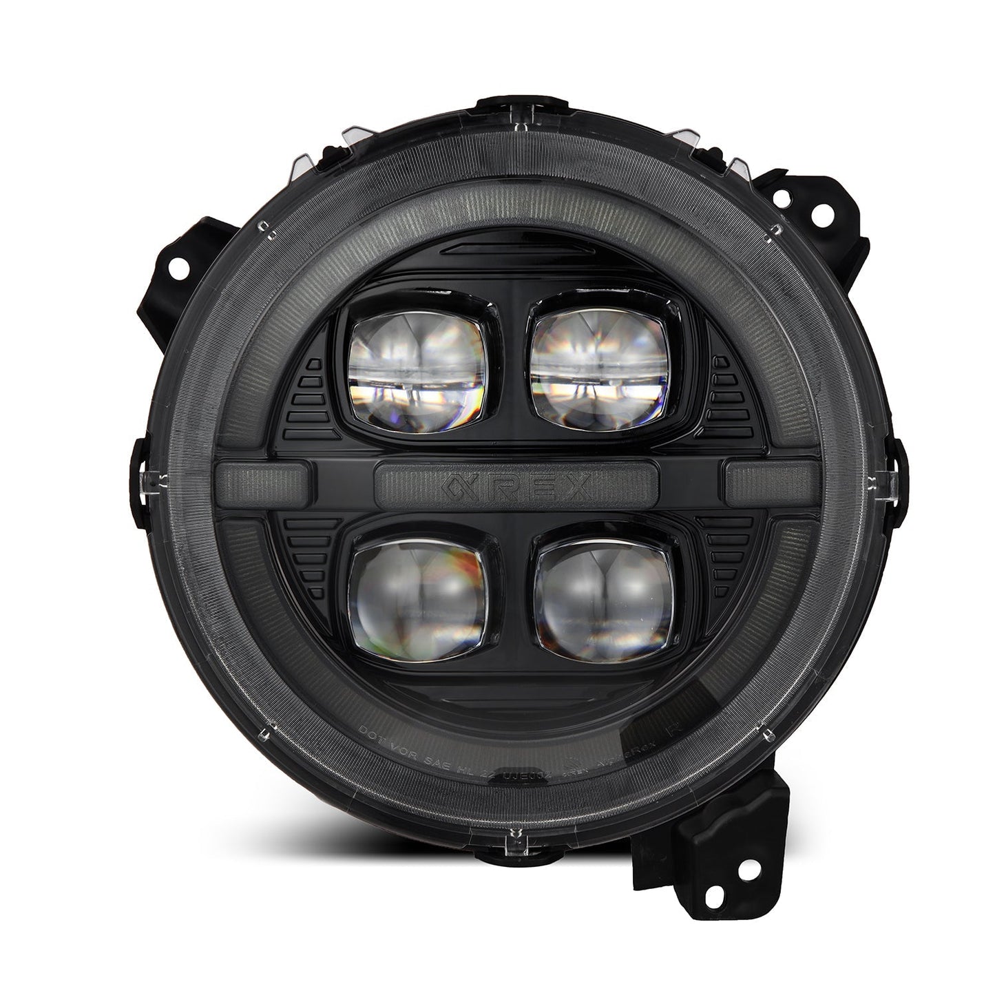 18-25 Jeep Wrangler JL/Gladiator JT NOVA-Series LED Projector Headlights Alpha-black | AlphaRex
