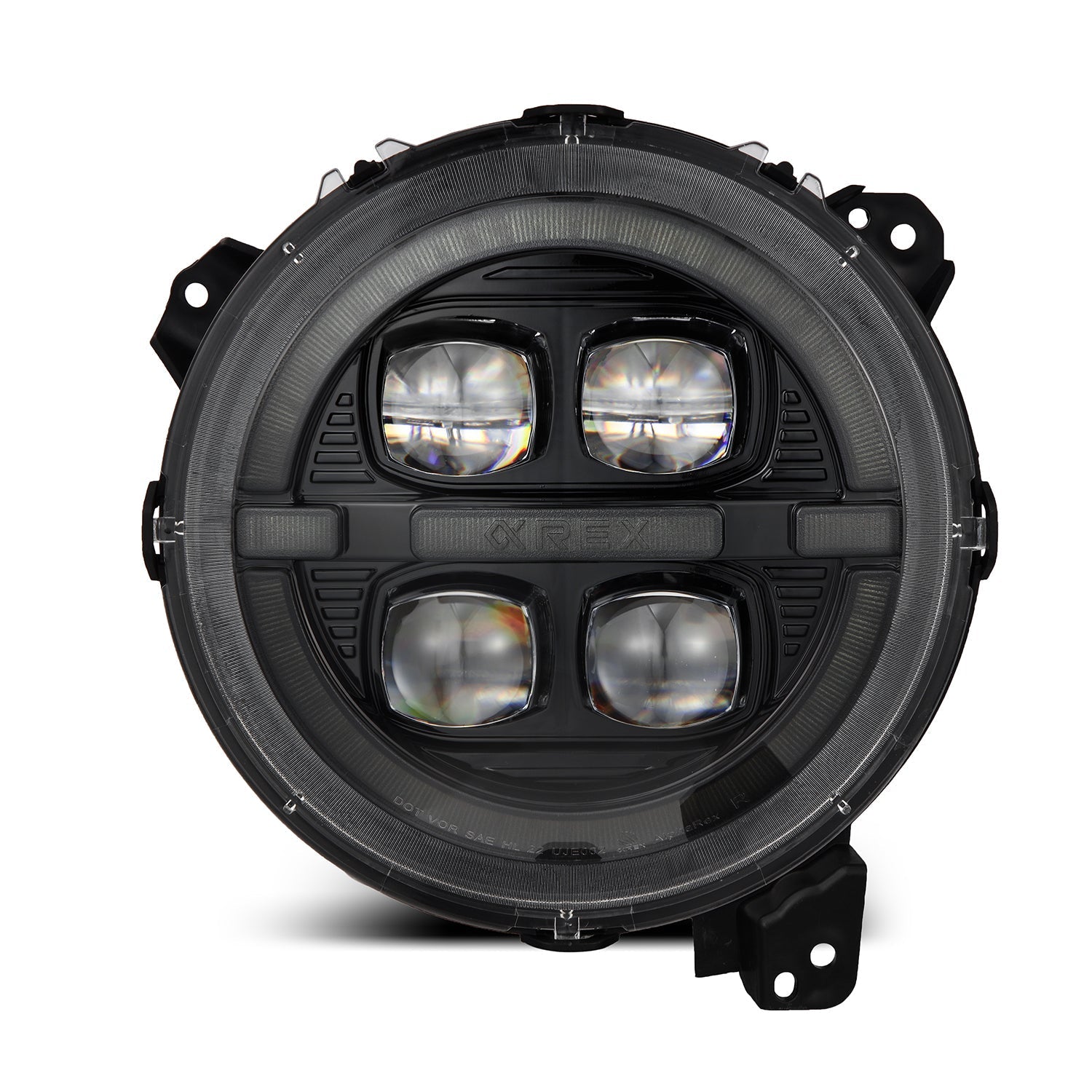 18-25 Jeep Wrangler JL/Gladiator JT NOVA-Series LED Projector Headlights Alpha-black | AlphaRex