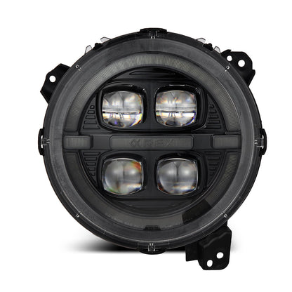 18-25 Jeep Wrangler JL/Gladiator JT NOVA-Series LED Projector Headlights Alpha-black | AlphaRex