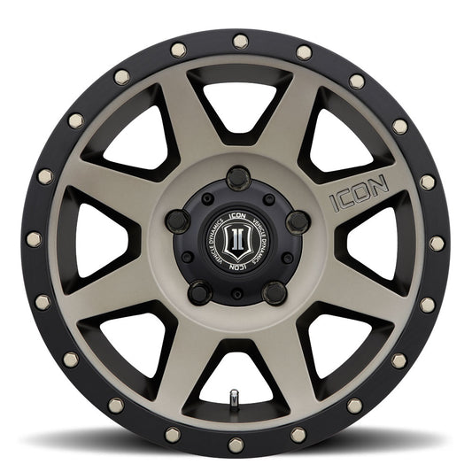 Rebound 18 X 9 / 5 X 150 / 25MM / 6 Inch Back Space Bronze, ICON Alloys