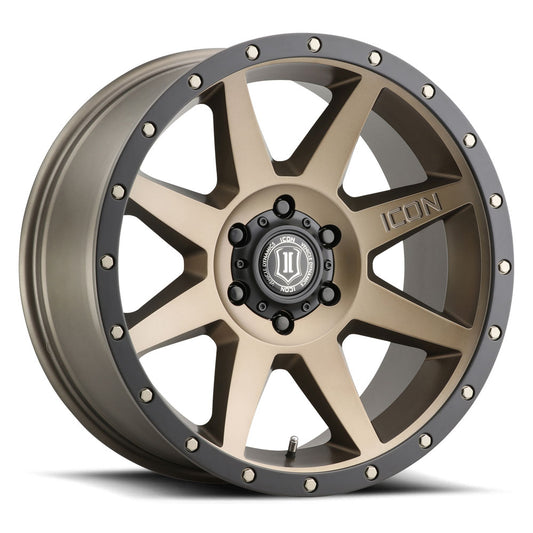 Rebound 20 X 9 / 6X135 / 16MM / 5.625 Inch Back Space Bronze, ICON Alloys