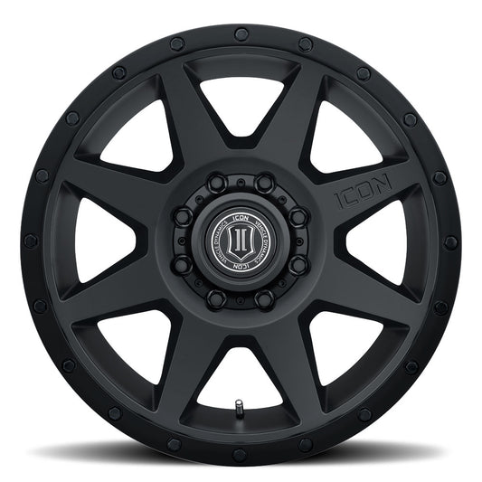 Rebound 20 X 9 / 8 X 170 6MM Offset 5.25 Inch Backspace Double Black, ICON Alloys