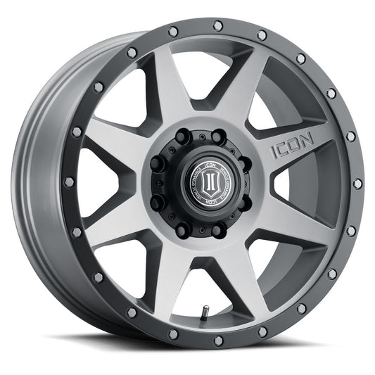 Rebound 20 X 9 / 8 X 170 6MM Offset 5.25 Inch Backspace Titanium, ICON Alloys