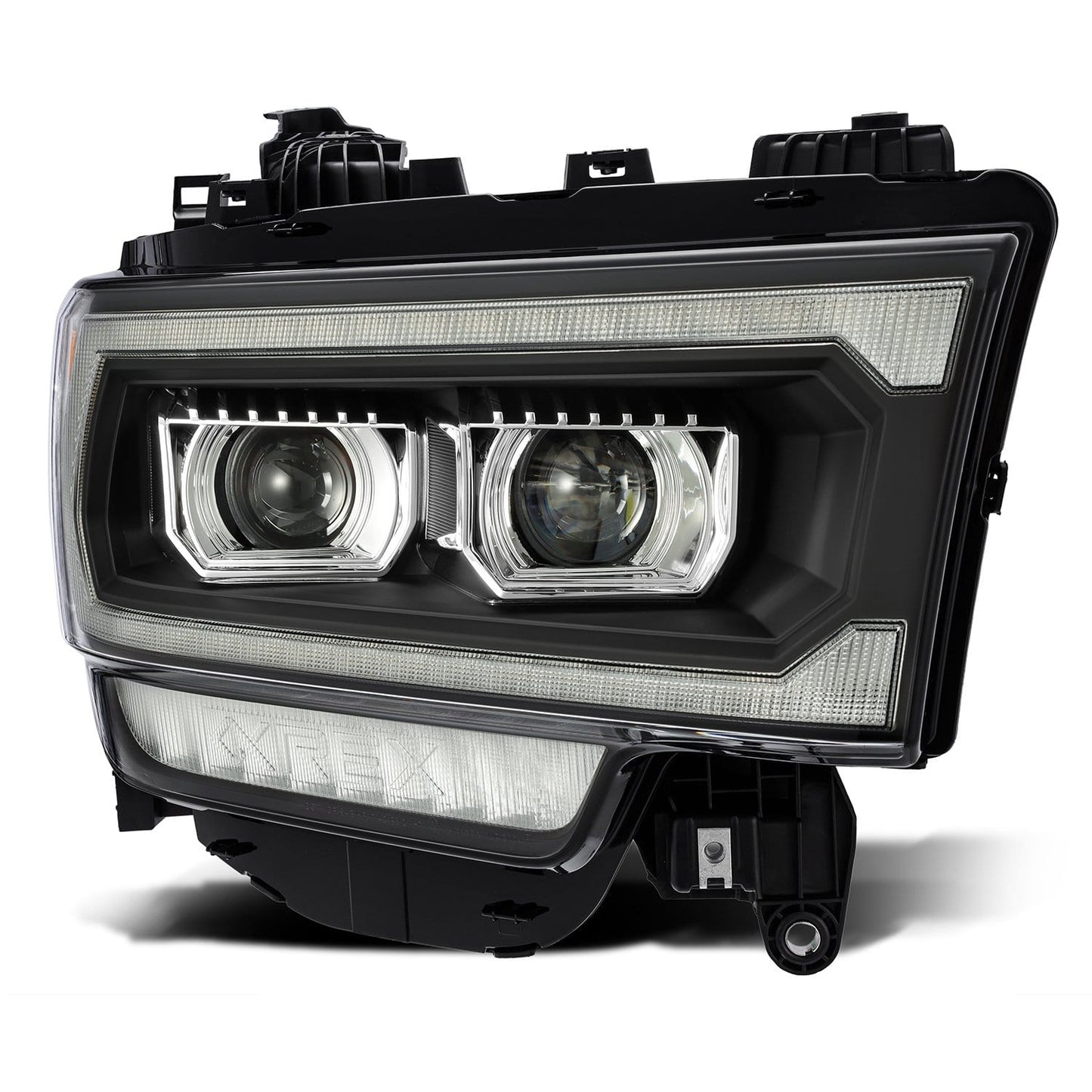 19-24 Ram 2500/3500/4500/5500 LUXX-Series LED Projector Headlights Black | AlphaRex