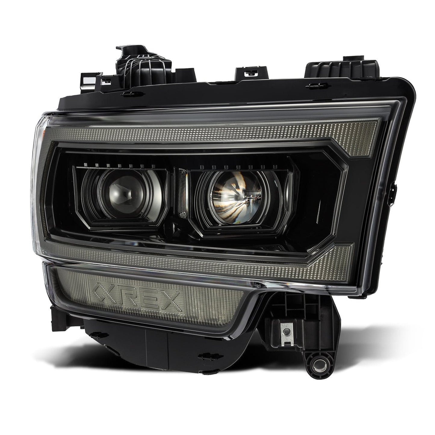 19-24 Ram 2500/3500/4500/5500 PRO-Series Halogen Projector Headlights Alpha-Black | AlphaRex