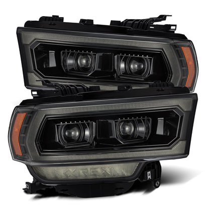 19-24 Ram 2500/3500/4500/5500 PRO-Series Halogen Projector Headlights Alpha-Black | AlphaRex