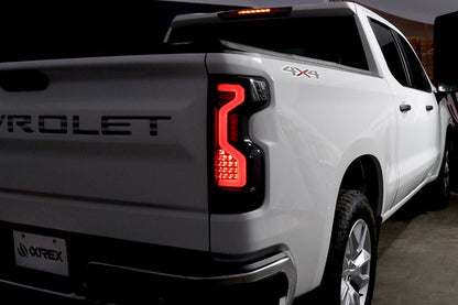 19-25 Chevrolet Silverado 1500 / 20-25 Silverado 2500HD/3500HD PRO-Series LED Tail Lights Jet Black | AlphaRex