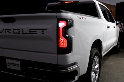 19-25 Chevrolet Silverado 1500 / 20-25 Silverado 2500HD/3500HD PRO-Series LED Tail Lights Red Smoke | AlphaRex