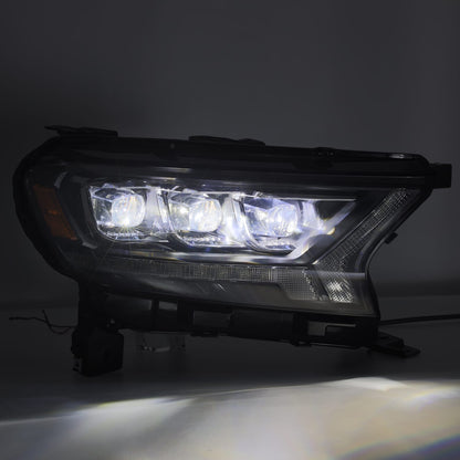 19-23 Ford Ranger NOVA-Series LED Projector Headlights Alpha-Black | AlphaRex
