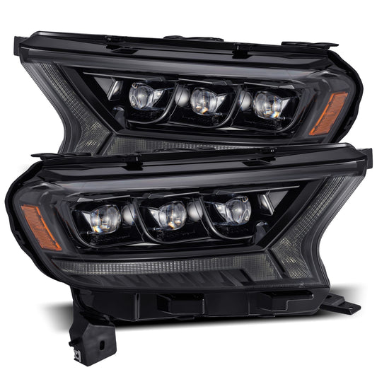 19-23 Ford Ranger NOVA-Series LED Projector Headlights Alpha-Black | AlphaRex
