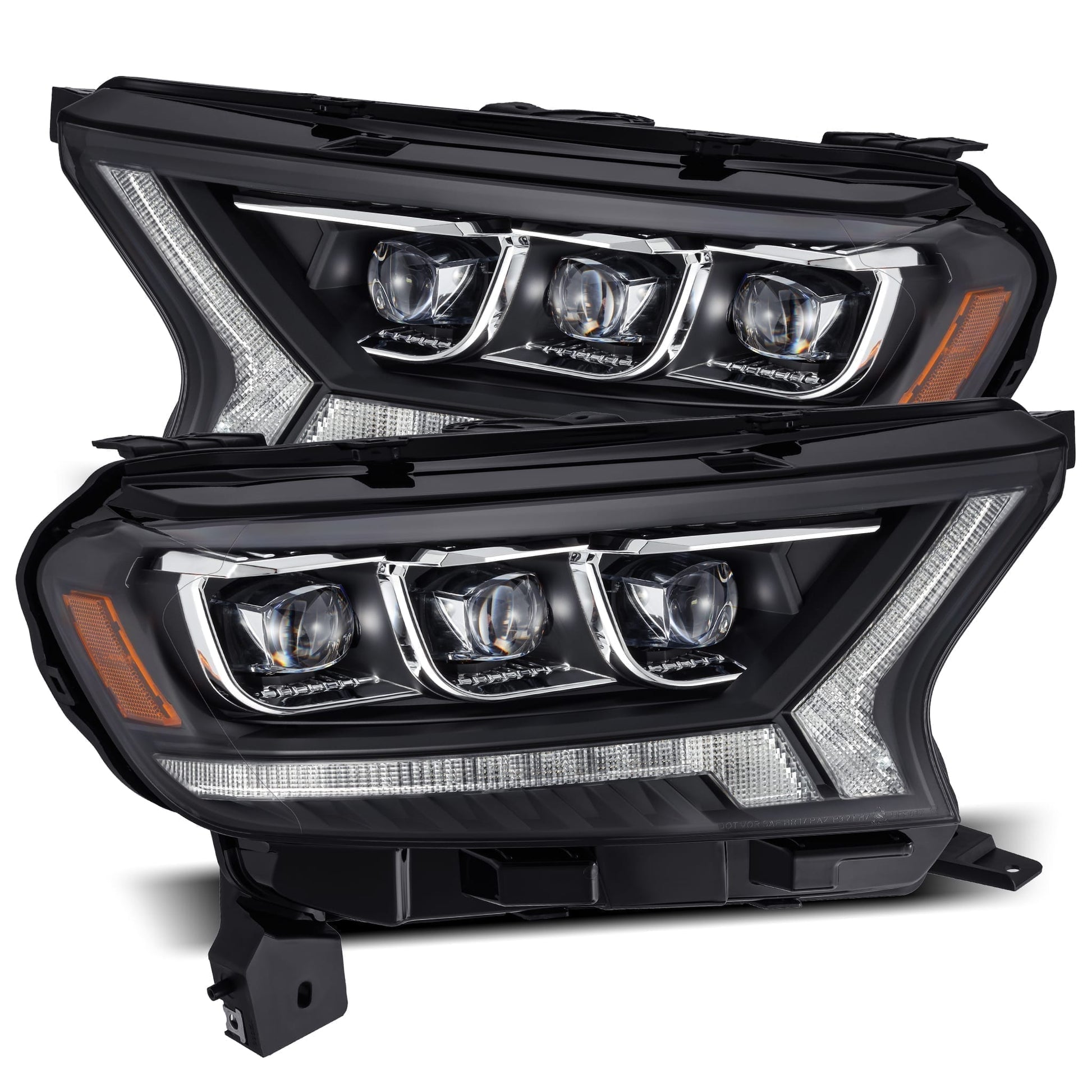 19-23 Ford Ranger NOVA-Series LED Projector Headlights Black | AlphaRex