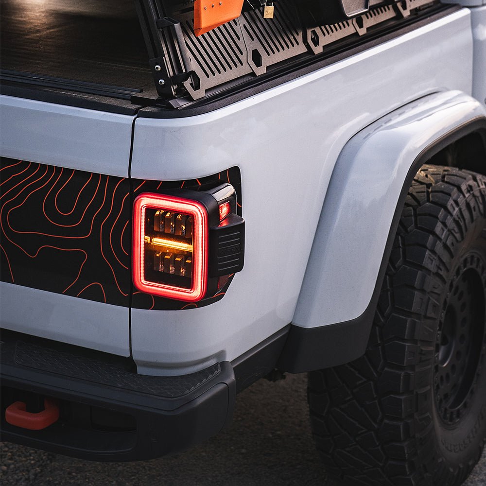 19-25 Jeep Gladiator JT NOVA-Series Prismatic LED Tail Lights Chrome | AlphaRex