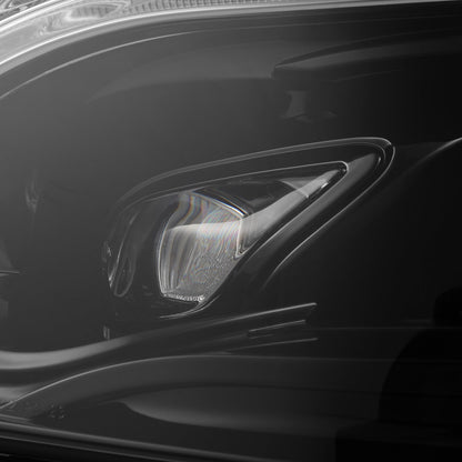 19-25 Mercedes-Benz Sprinter LUXX-Series LED Projector Headlights Alpha-Black | AlphaRex