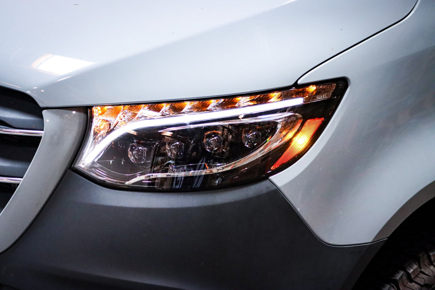 19-25 Mercedes-Benz Sprinter NOVA-Series LED Projector Headlights Black | AlphaRex