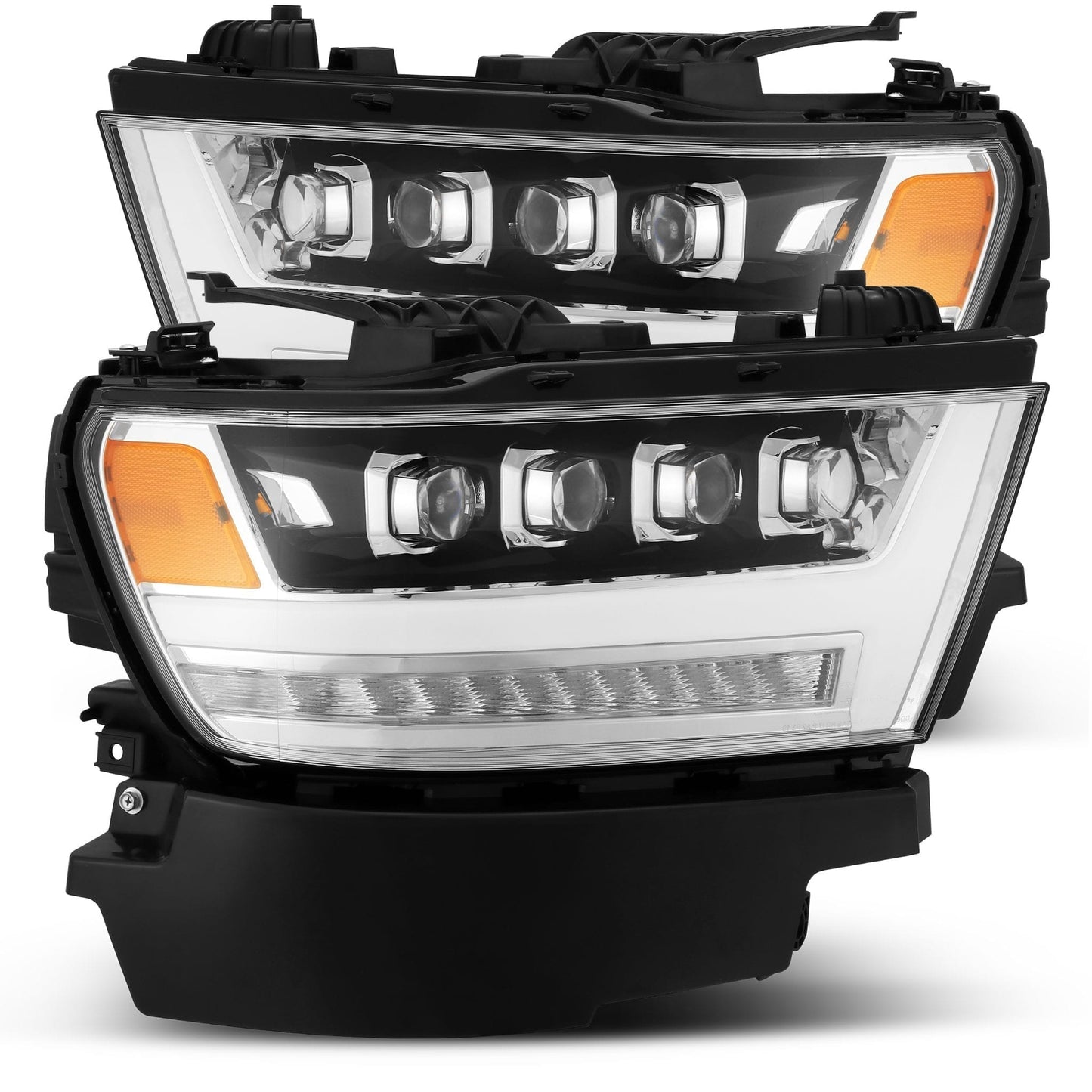 19-24 Ram 1500 NOVA-Series LED Projector Headlights Chrome | AlphaRex