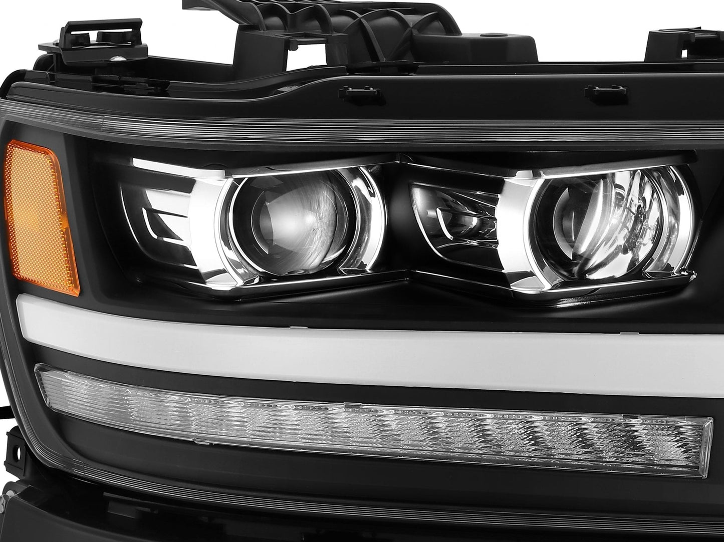 19-24 Ram 1500 PRO-Series Halogen Projector Headlights Jet Black | AlphaRex