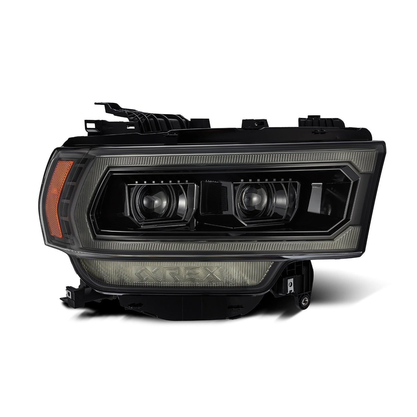19-24 Ram 2500/3500/4500/5500 LUXX-Series LED Projector Headlights Alpha-Black | AlphaRex