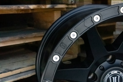 17 Inch Wheel Protector Kit 20 Bolt Black, ICON Alloys