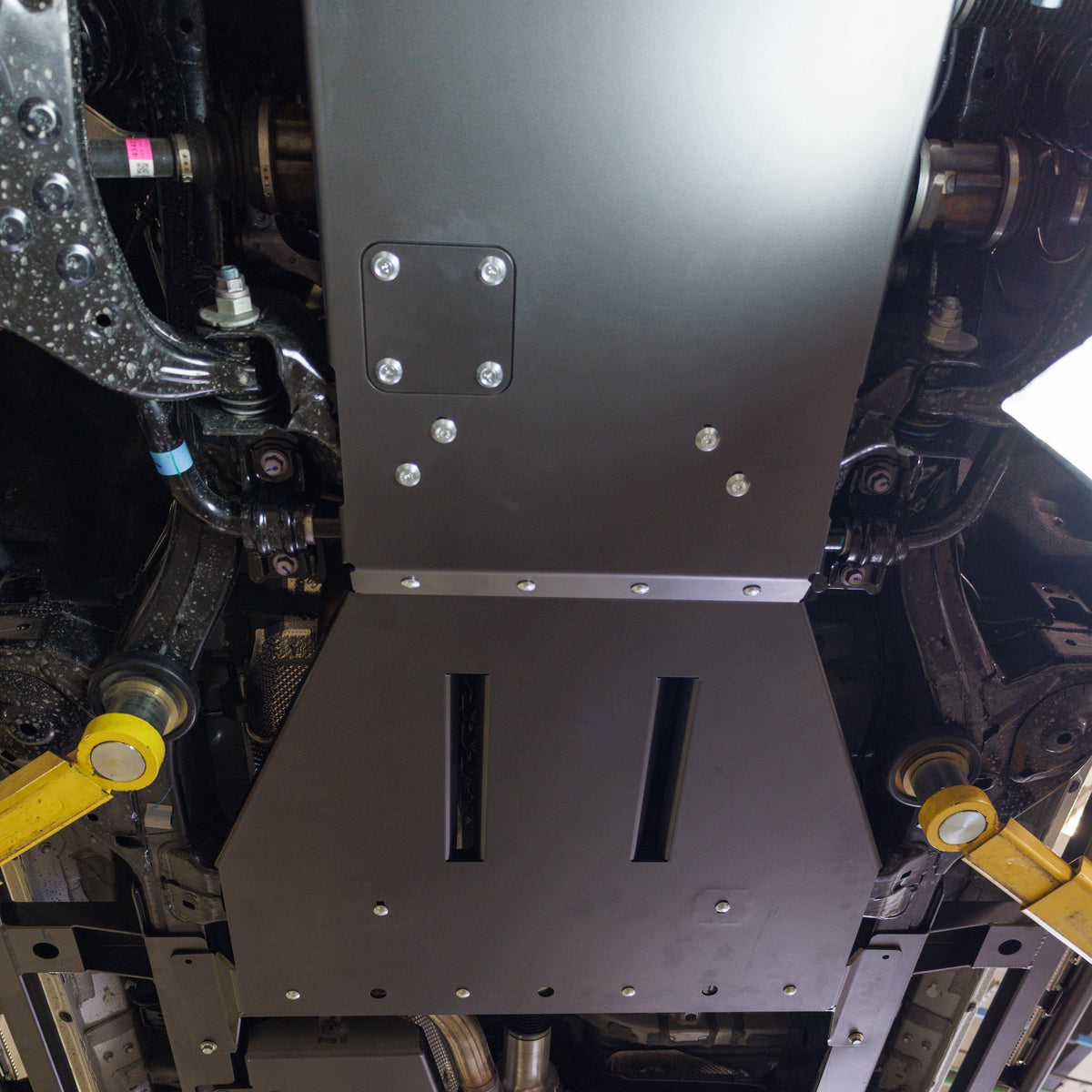 Tacoma Rear Skid Plates / 4th Gen / 2024+ | iForce MAX Hybrid w/ Automatic Transmission | Sway Bar Disconnect Skid (If you don't know choose this one!) | Hammer Black Powder Coat