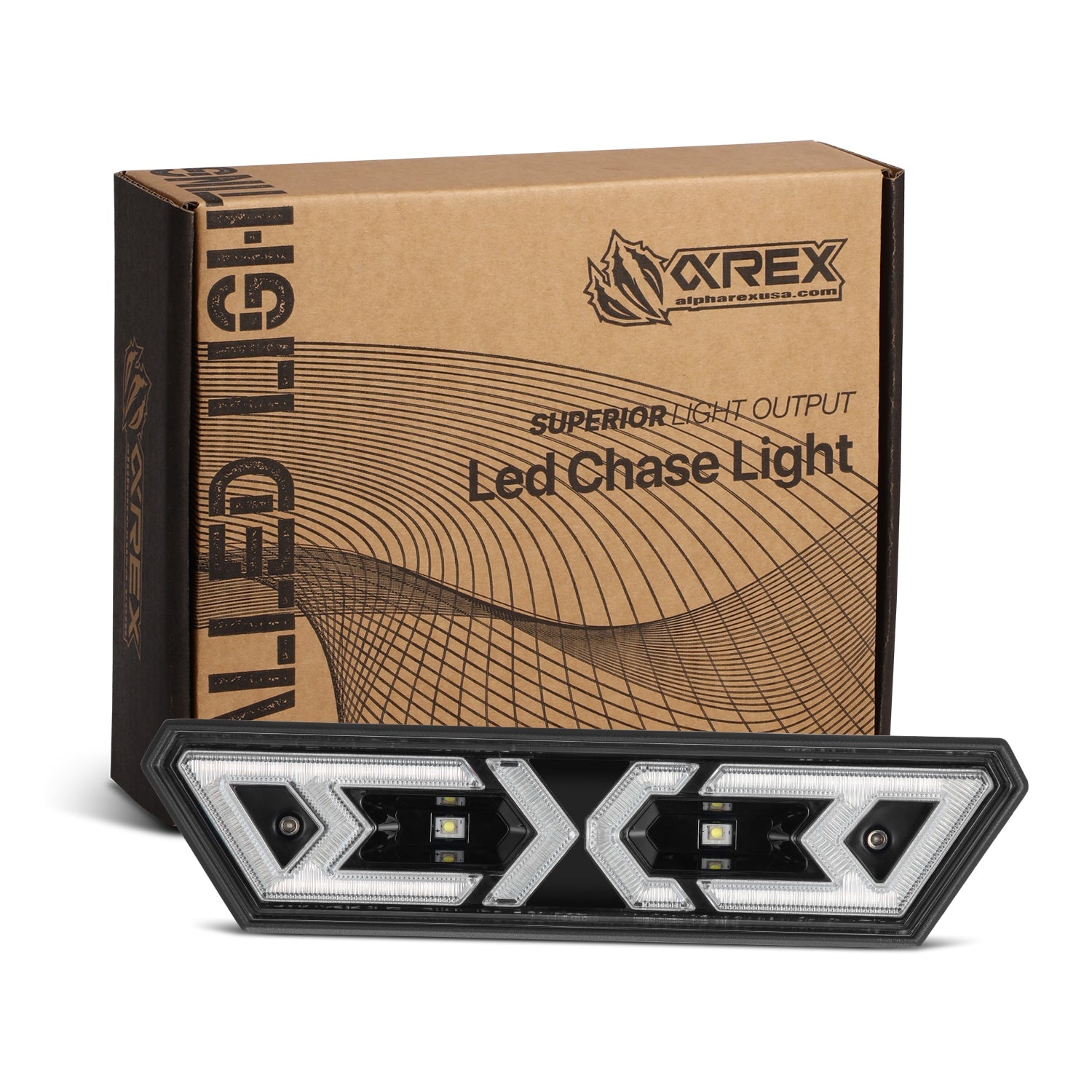 AlphaRex Arrow-X Multi-functional Off-Road Chase Light - Black | AlphaRex