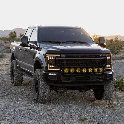 20-22 Ford Super Duty NOVA-Series LED Projector Headlights Alpha-Black | AlphaRex