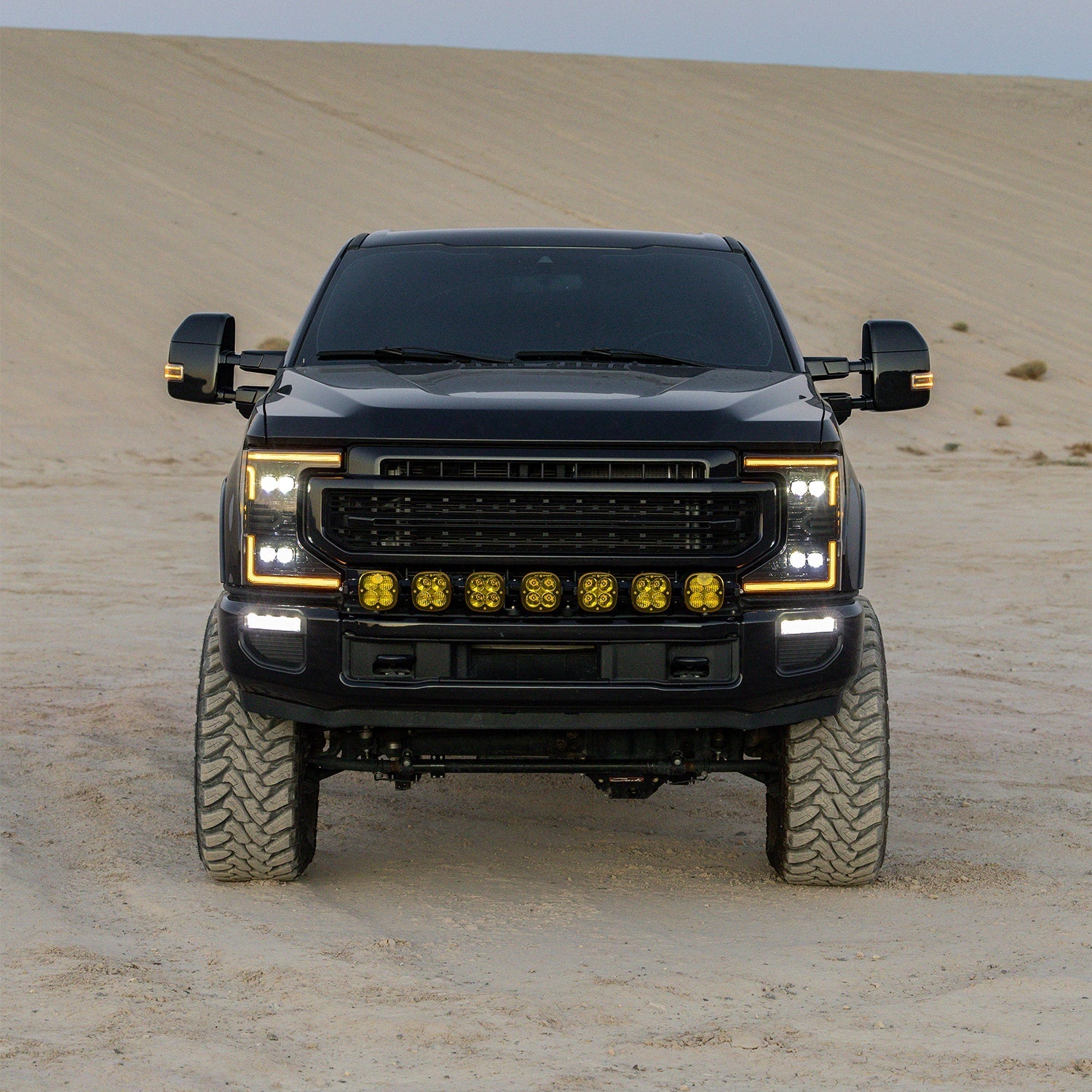 20-22 Ford Super Duty NOVA-Series LED Projector Headlights Alpha-Black | AlphaRex