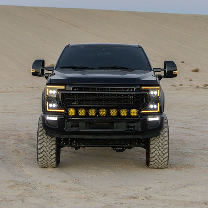 20-22 Ford Super Duty NOVA-Series LED Projector Headlights Alpha-Black | AlphaRex