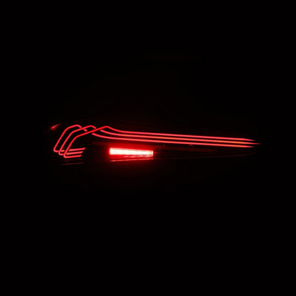 20-25 Toyota Supra CSL Laser Style LUXX-Series LED Tail Lights - Black | AlphaRex