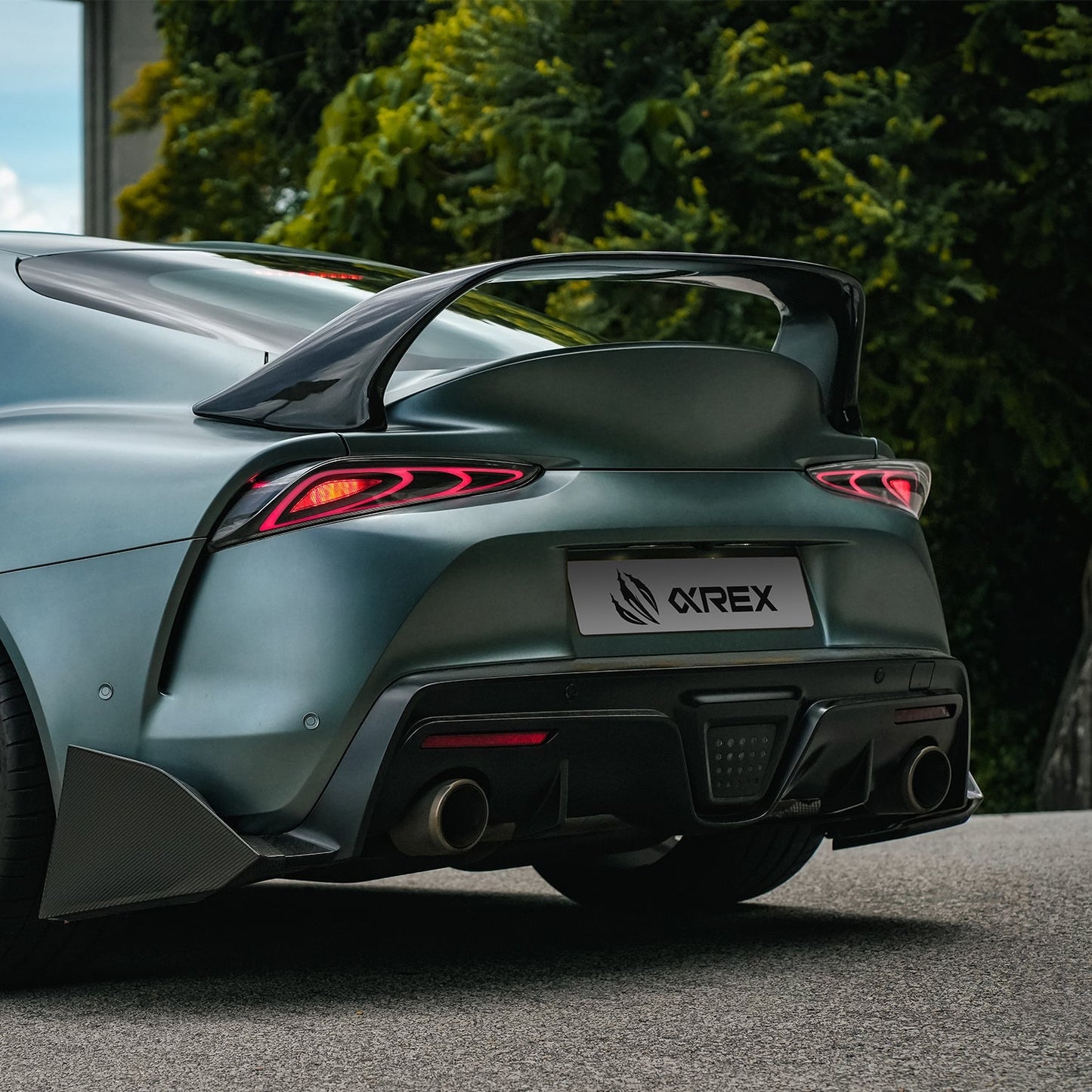 20-25 Toyota Supra FT-1 Style LUXX-Series LED Tail Lights - Alpha Black | AlphaRex