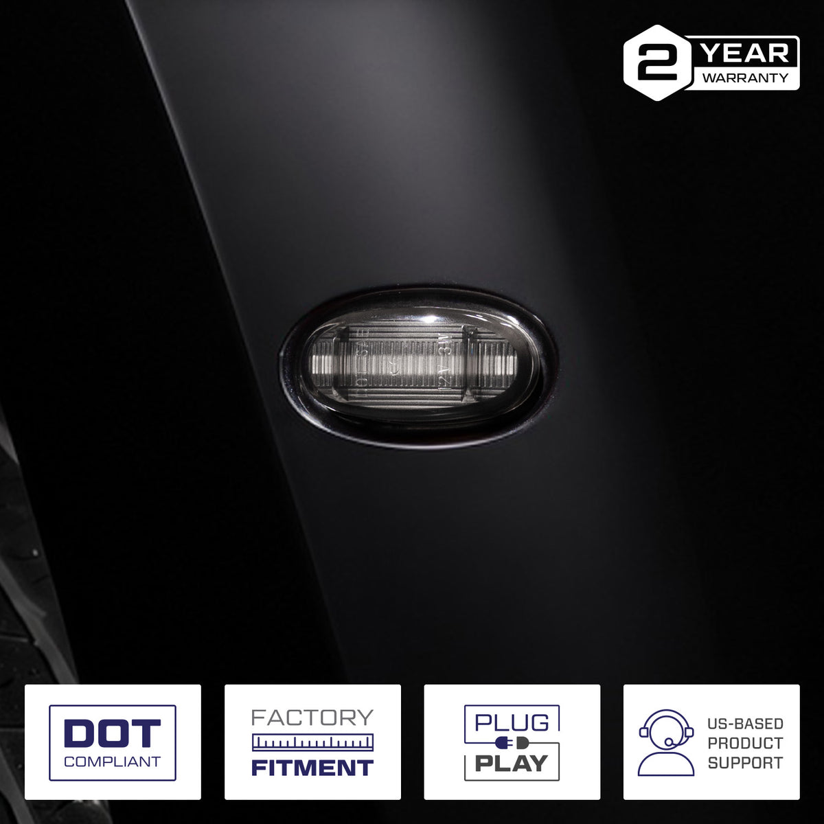 2011-2027 Ford F350/F450 Dually LED Sidemarkers (set)