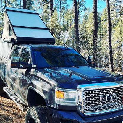 2015 GMC Sierra 2500HD Lensun 65W 12V Hood Flexible Solar Panel