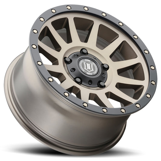 Compression 17 X 8.5 / 5 X 150 / 25MM / 5.75 Inch Back Space Bronze, ICON Alloys