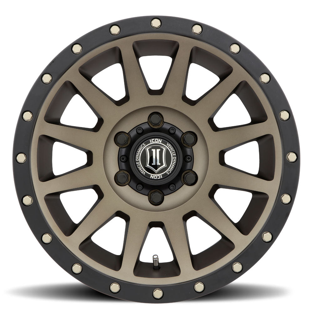Compression 18 X 9 / 6 X 135 / 6 MM / 5.25 Inch Back Space Bronze, ICON Alloys