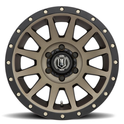 Compression 18 X 9 / 6 X 135 / 6 MM / 5.25 Inch Back Space Bronze, ICON Alloys