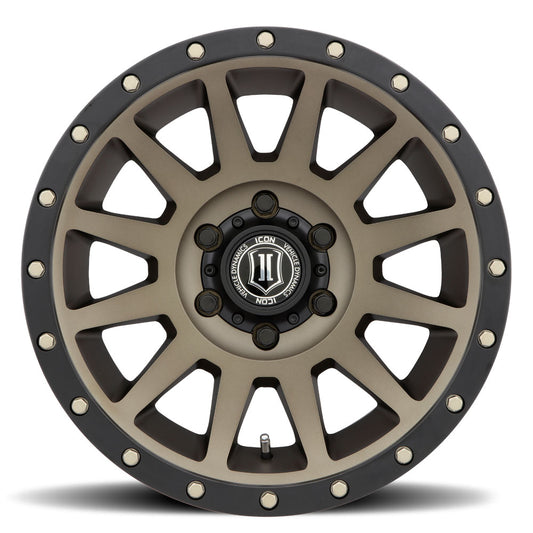 Compression 18 X 9 / 6 X 135 / 6 MM / 5.25 Inch Back Space Bronze, ICON Alloys