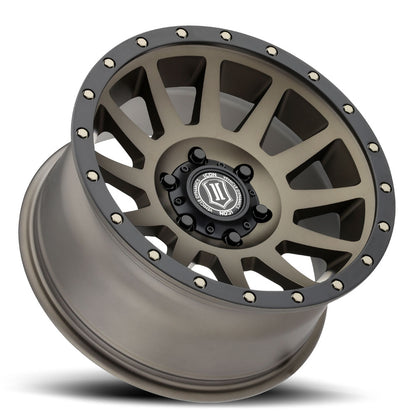 Compression 18 X 9 / 6 X 135 / 6 MM / 5.25 Inch Back Space Bronze, ICON Alloys