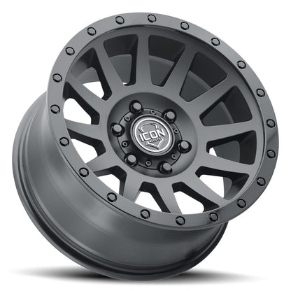 Compression 18 X 9 / 6 X 5.5 0MM Offset 5 Inch Back Space Double Black, ICON Alloys