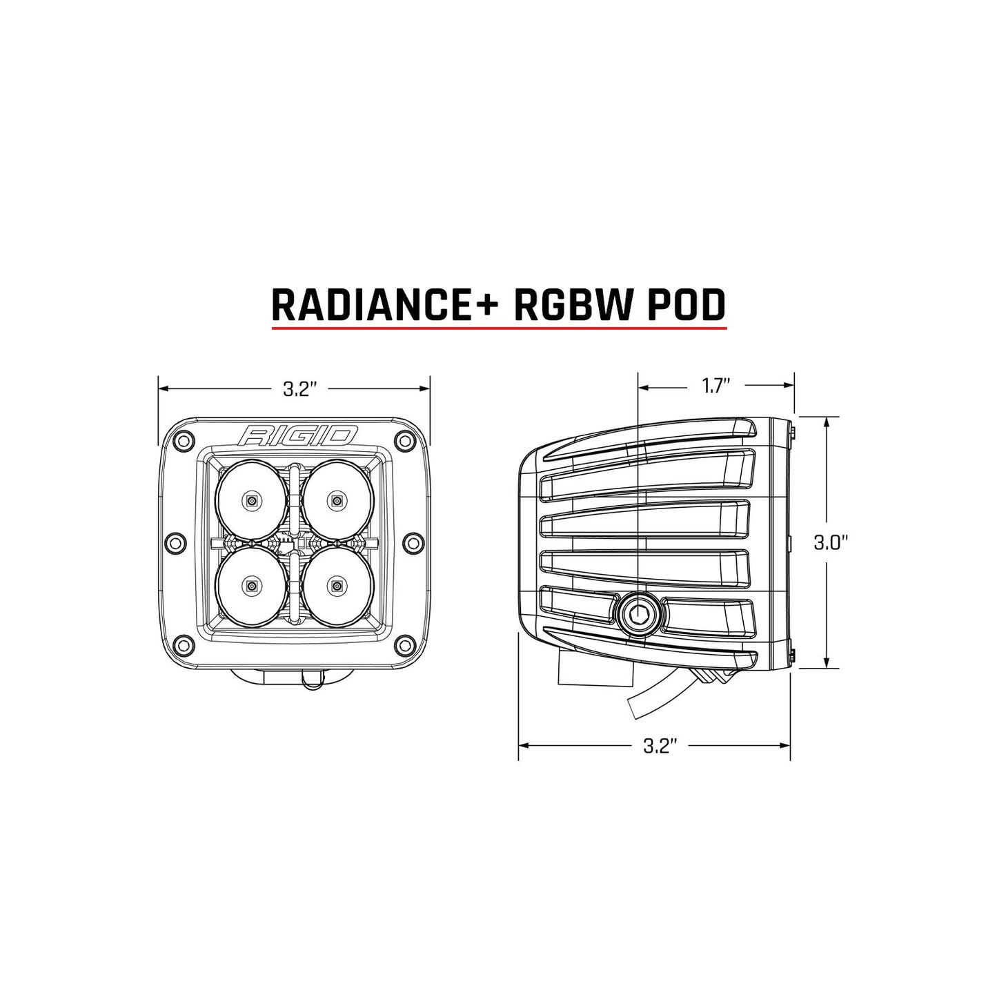 Radiance Plus Pod RGBW Pair RIGID Industries