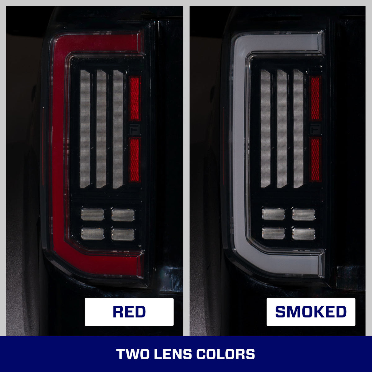 2021-2025 Ford Bronco LED Tail Lights Red (pair)