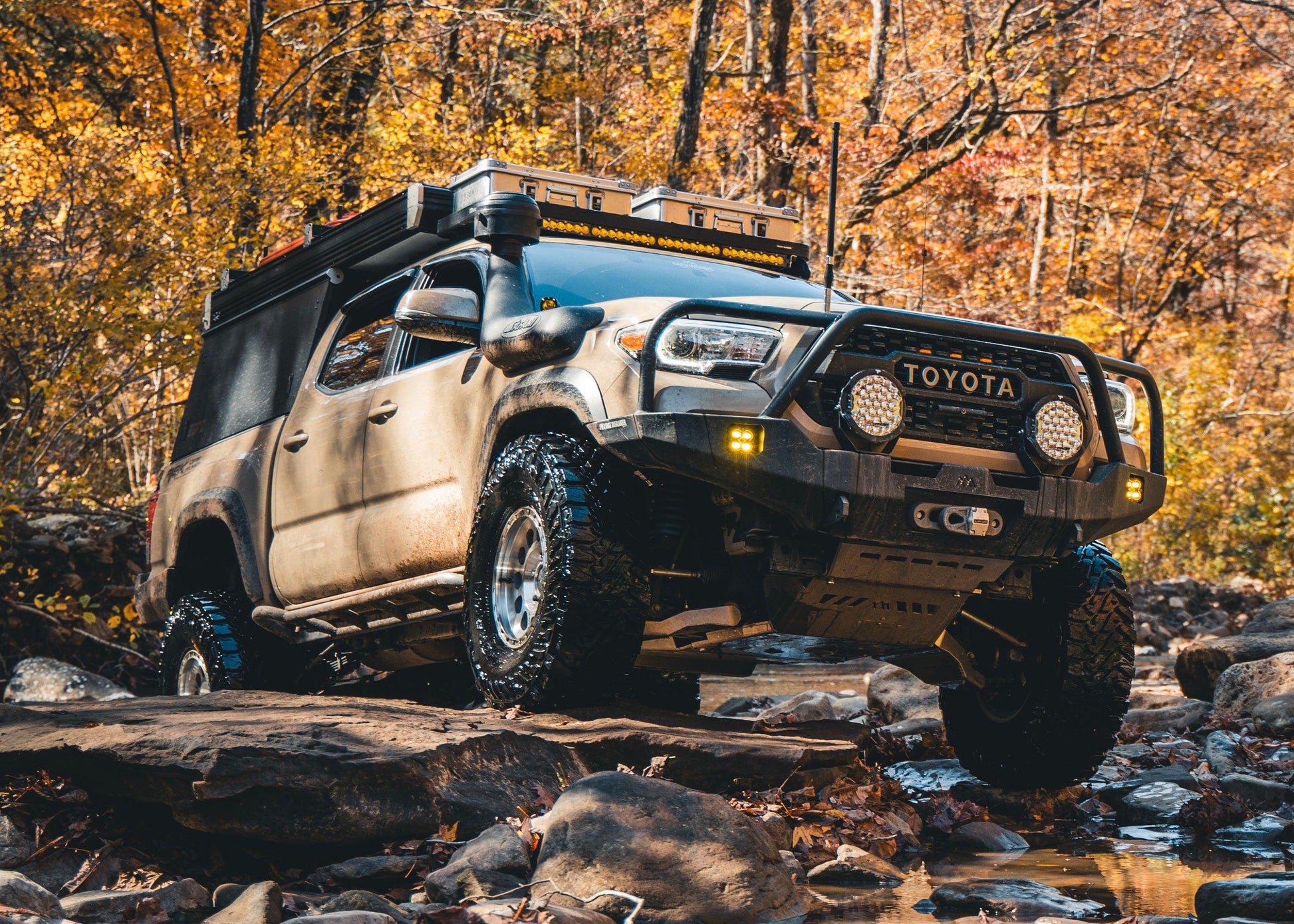 Toyota Tacoma (2016+) Hi-Lite Overland Front Bumper [Bull Bar] - Backwoods Adventure Mods